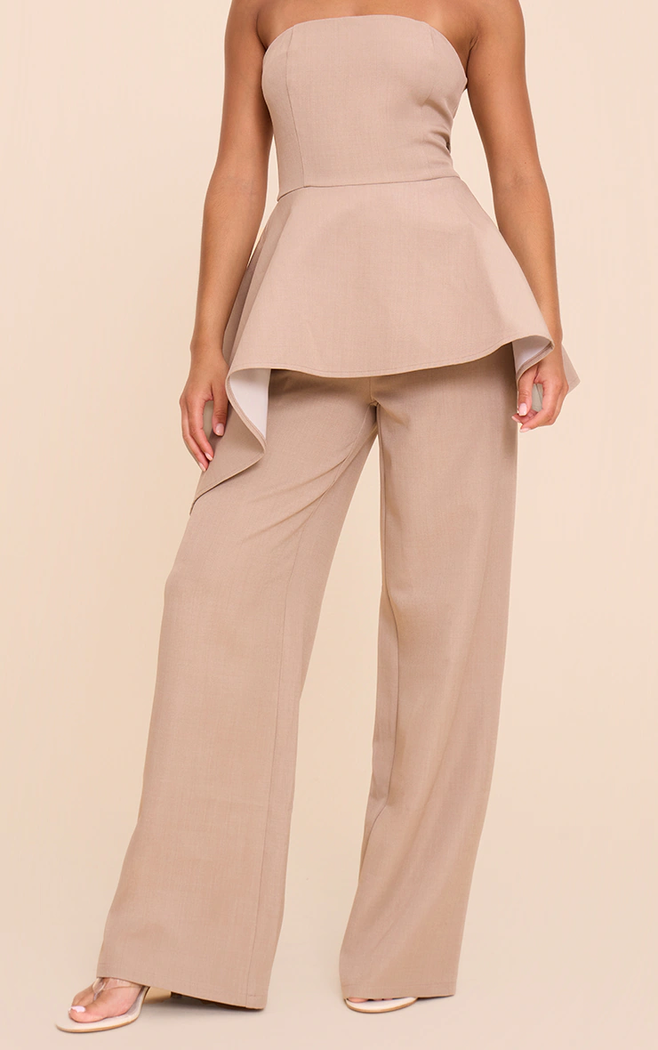 Taupe Premium Tailored Straight Leg Trouser 5 Taupe Premium Tailored Straight Leg Trouser