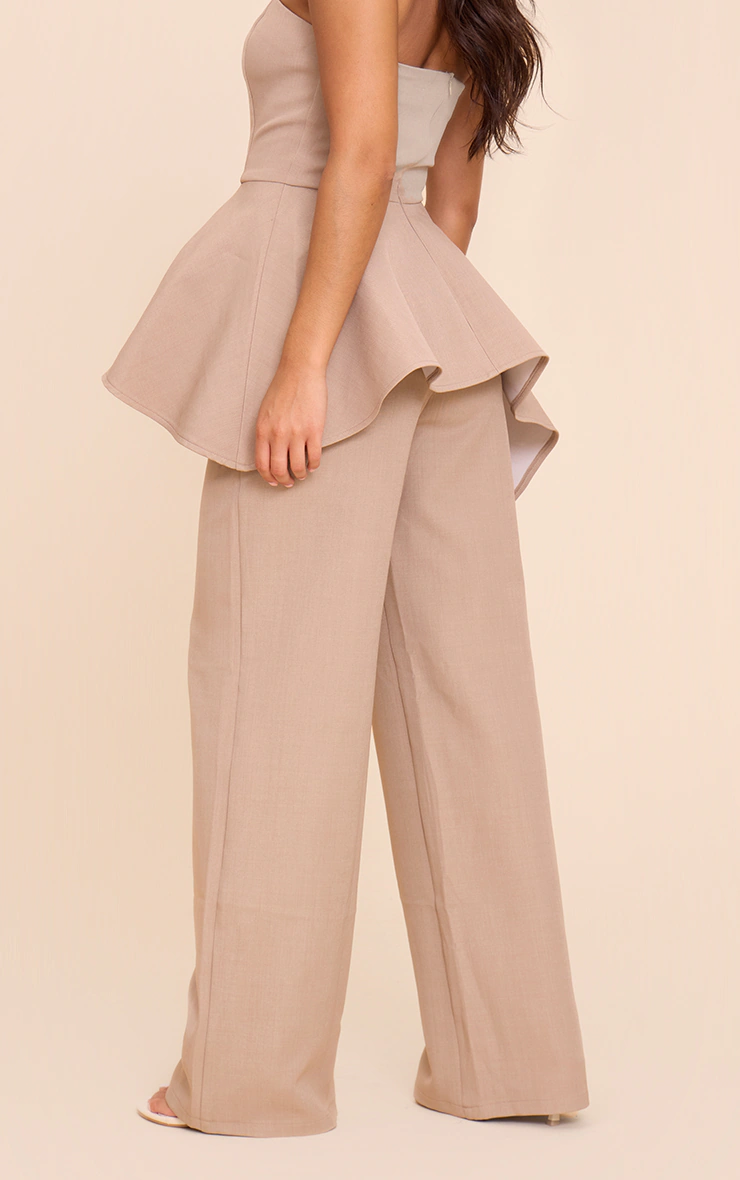 Taupe Premium Tailored Straight Leg Trouser 6 Taupe Premium Tailored Straight Leg Trouser