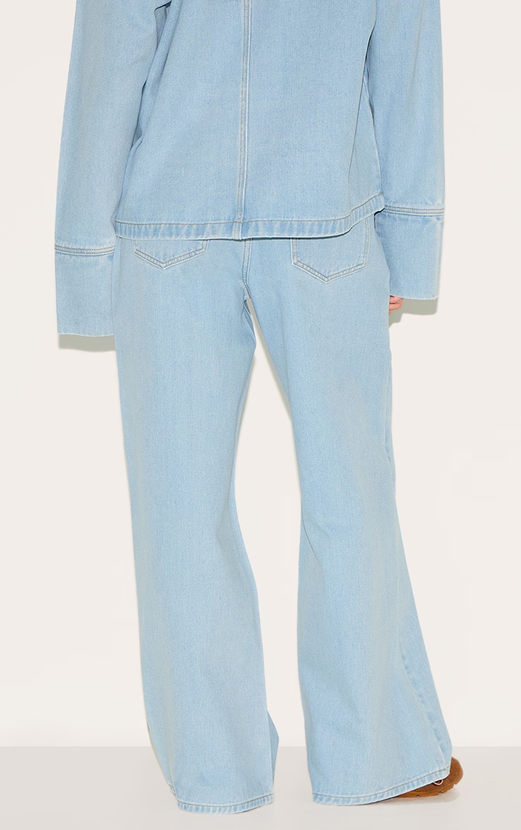 Light Blue High Waist Wide Leg Jeans 3 Light Blue High Waist Wide Leg Jeans
