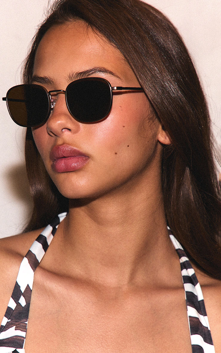 A.KJ?RBEDE Hello Sunglasses - Matte Brown