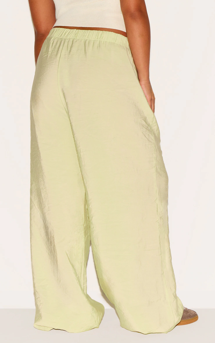 Plus Clay Peached Woven Elasticated Waist Straight Leg Trousers 6 Plus Clay Peached Woven Elasticated Waist Straight Leg Trousers
