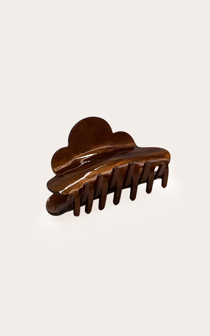 Smokey Brown Metallic Claw Clip 6 Smokey Brown Metallic Claw Clip