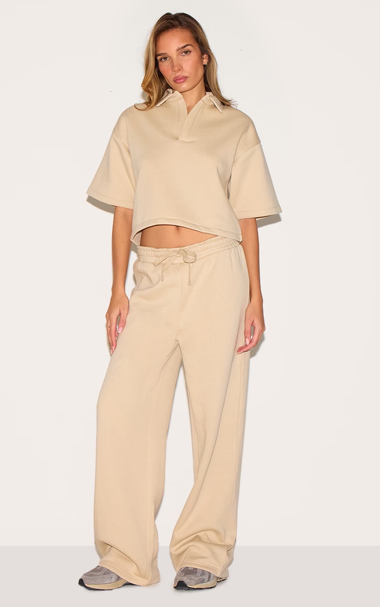 Stone Thick Waistband Wide Leg Joggers 1 Stone Thick Waistband Wide Leg Joggers