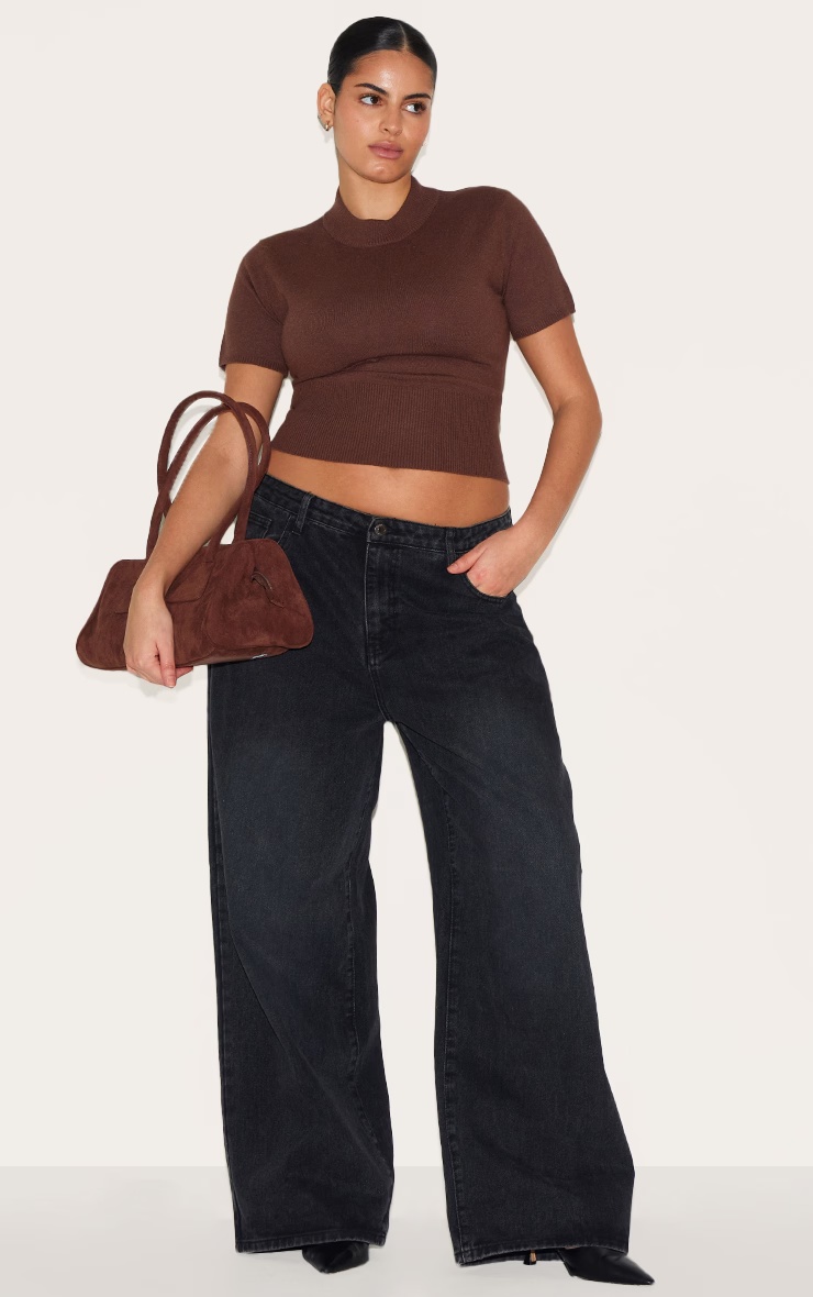 Plus Chocolate Basic Knit T Shirt 3 Plus Chocolate Basic Knit T Shirt