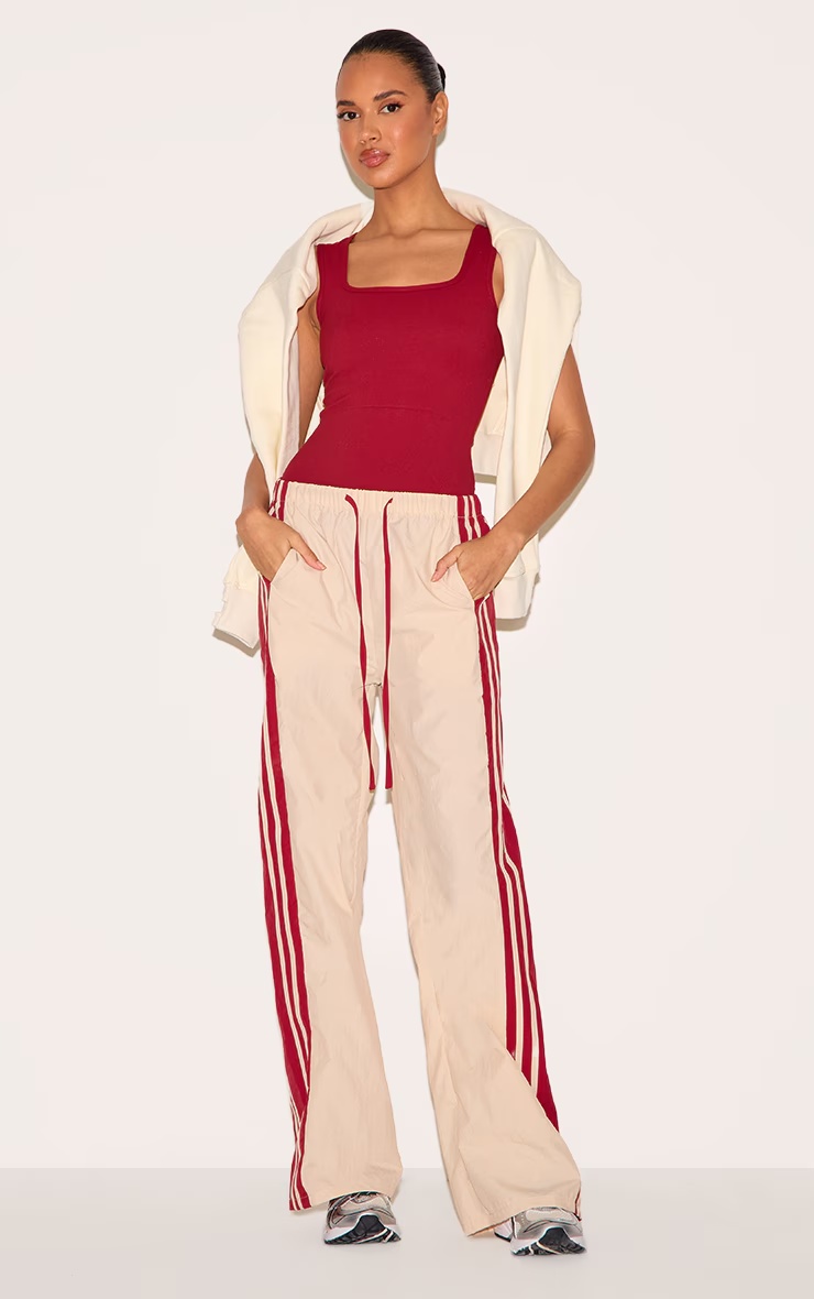 Stone Shell Contrast Side Stripe Track Pants 5 Stone Shell Contrast Side Stripe Track Pants