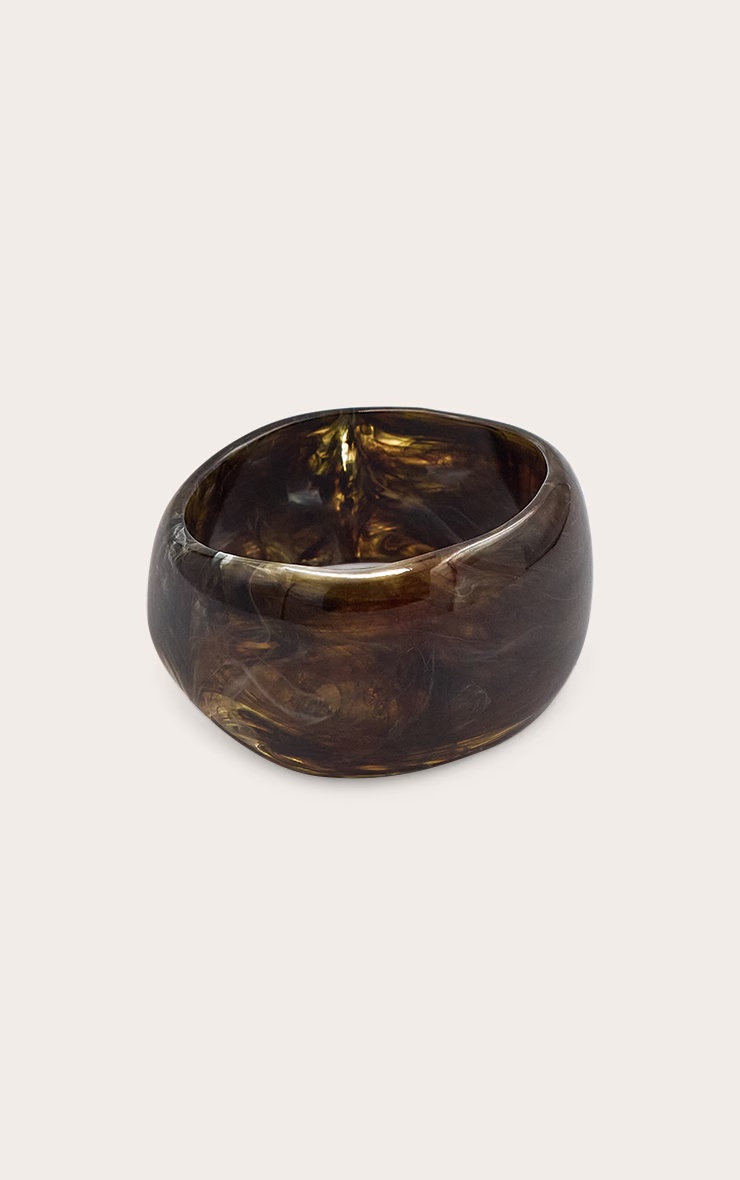 Dark Chocolate Smokey Angular Cuff 2 Dark Chocolate Smokey Angular Cuff