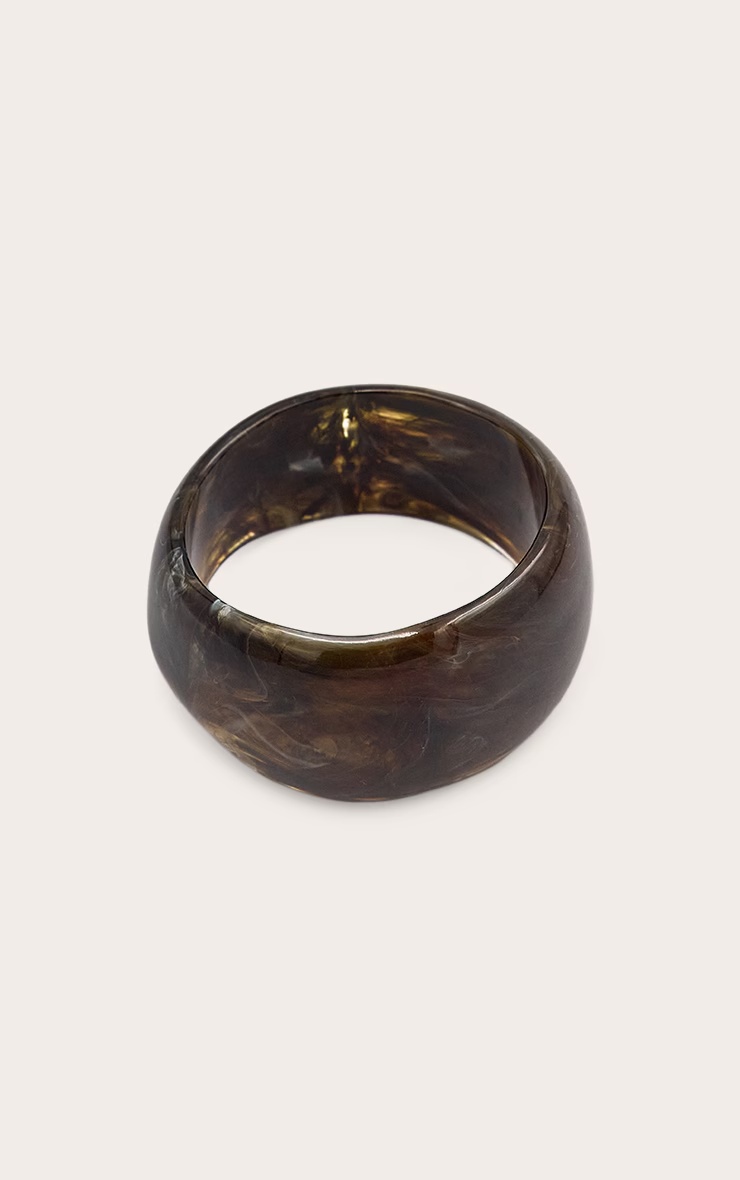 Dark Chocolate Smokey Angular Cuff 3 Dark Chocolate Smokey Angular Cuff
