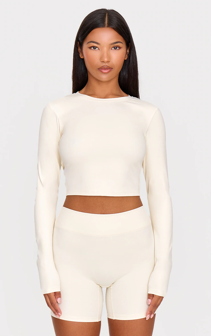 Bone Sculpt Long Sleeve Gym Top