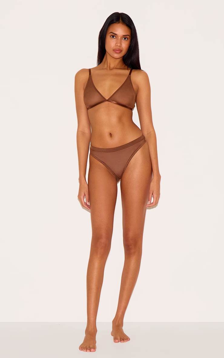 Chocolate Mesh Briefs 3 Chocolate Mesh Briefs