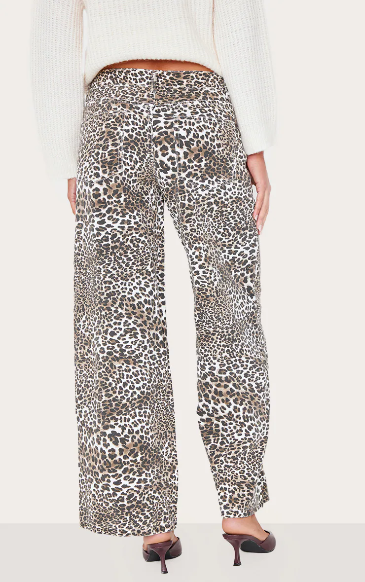 Leopard Print High Waist Wide Leg Jeans 6 Leopard Print High Waist Wide Leg Jeans