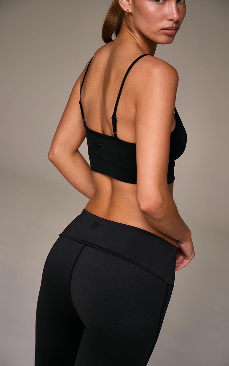 Black Soft Rib Bralet 2 Black Soft Rib Bralet