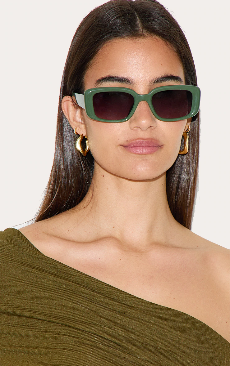 Khaki Square Sunglasses 4 Khaki Square Sunglasses