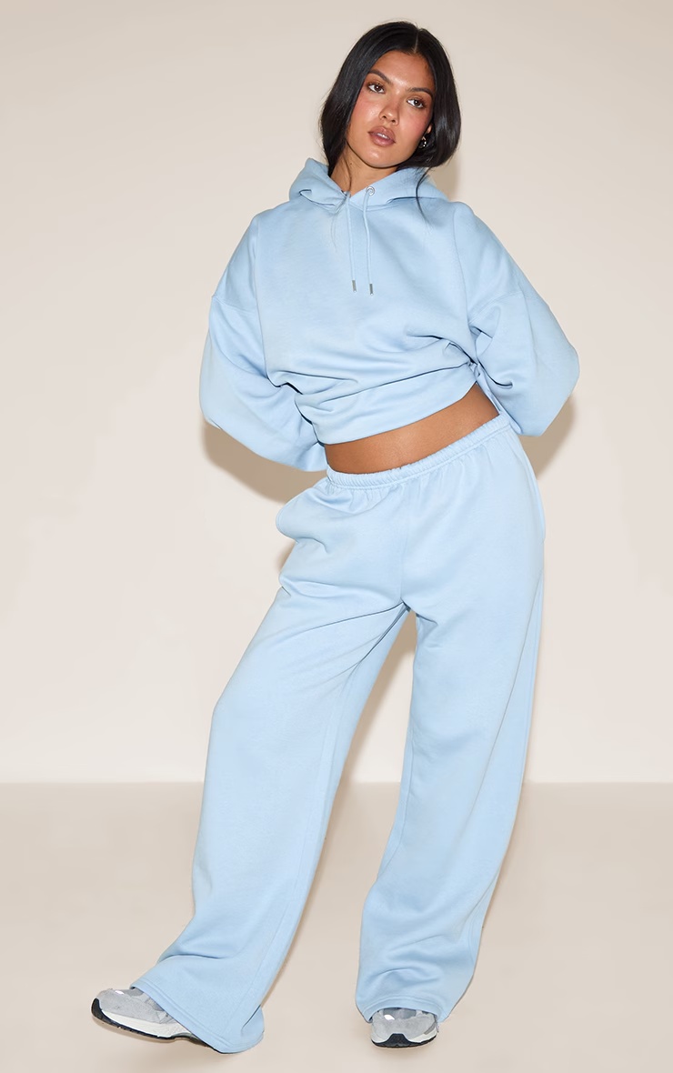 Baby Blue Thin Waistband Joggers 4 Baby Blue Thin Waistband Joggers