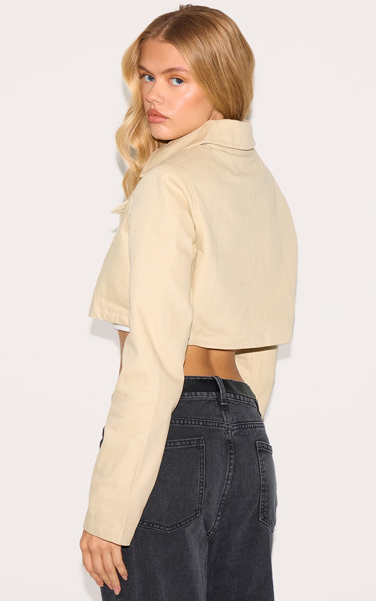 Sand Grain Detail Pocket Cropped Jacket 5 Sand Grain Detail Pocket Cropped Jacket