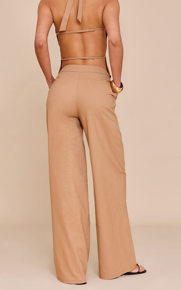 Sand Wide Leg Trousers 3 Sand Wide Leg Trousers