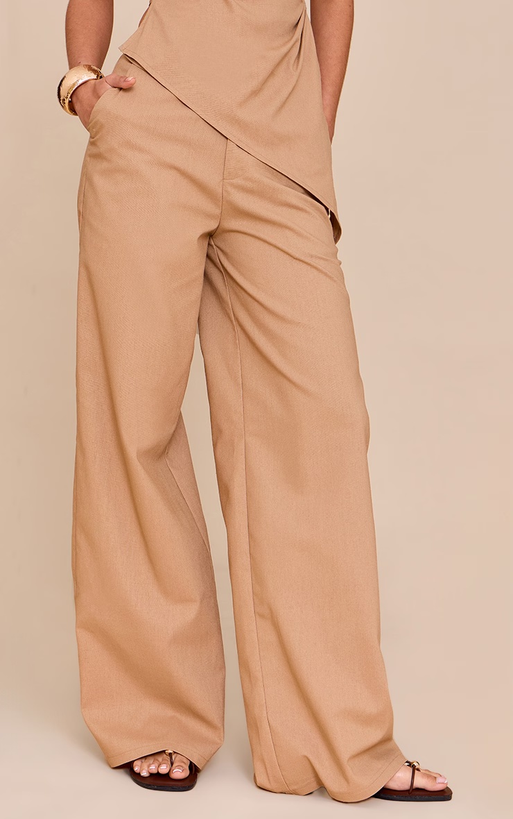 Sand Wide Leg Trousers 5 Sand Wide Leg Trousers