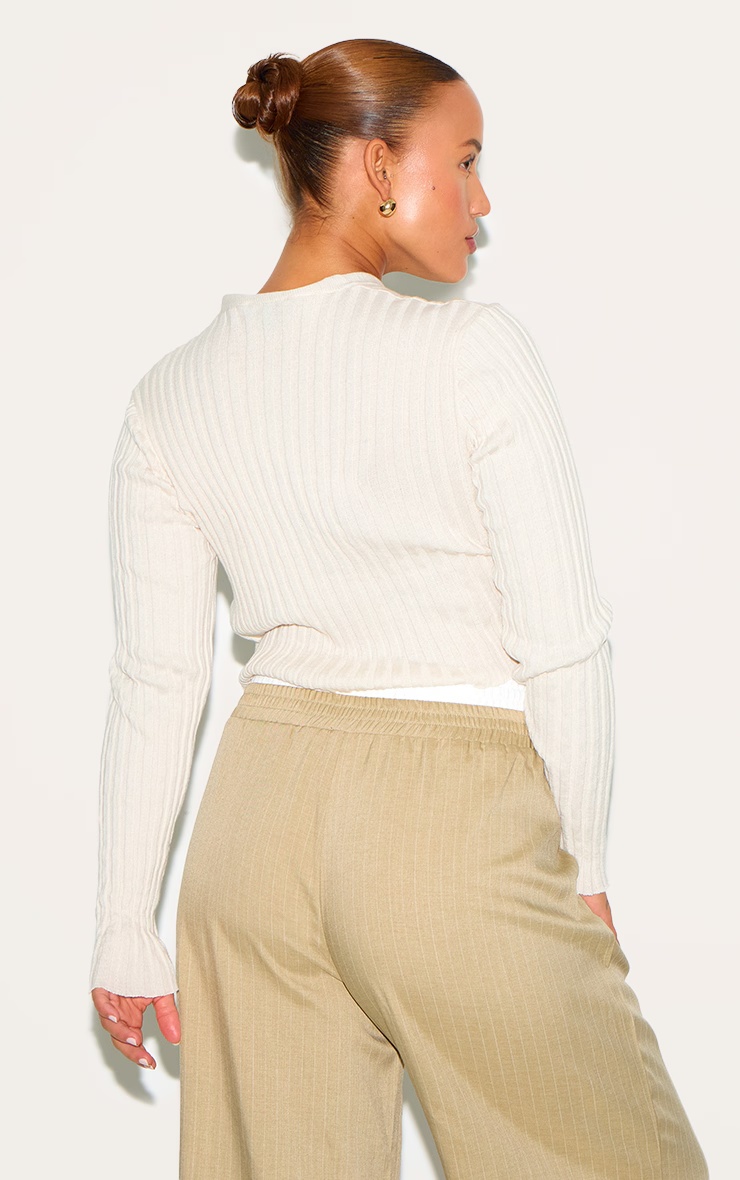 Plus Light Nude Sheer Knitted Cardigan 2 Plus Light Nude Sheer Knitted Cardigan