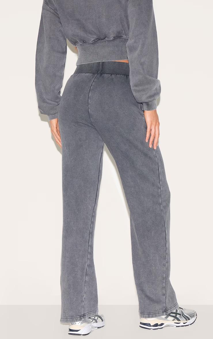 Tall Washed Charcoal High Waisted Wide Leg Joggers 6 Tall Washed Charcoal High Waisted Wide Leg Joggers