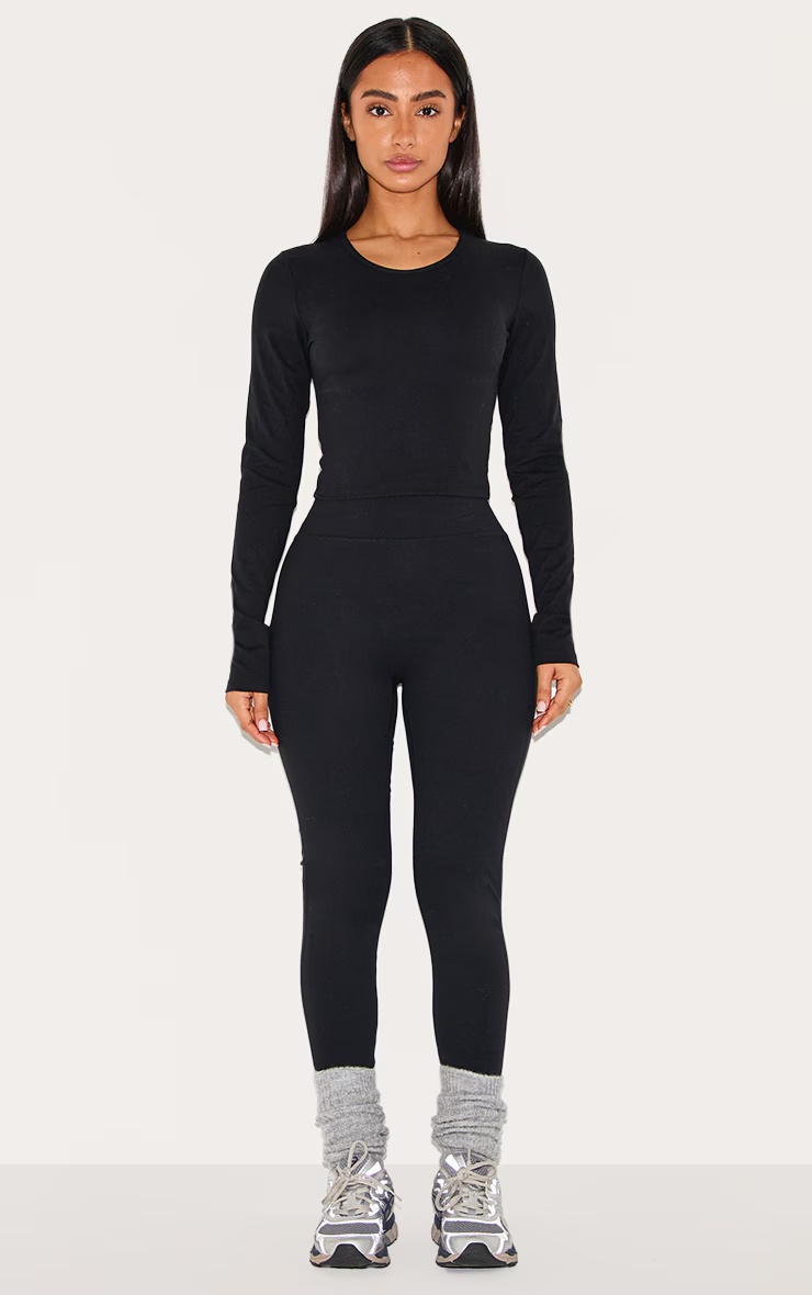 Petite Black Contour Sculpt Leggings