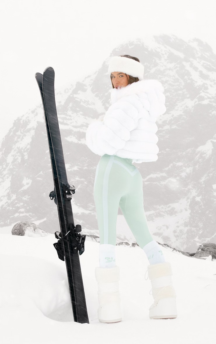 White Bubble Faux Fur Puffer Coat 2 White Bubble Faux Fur Puffer Coat