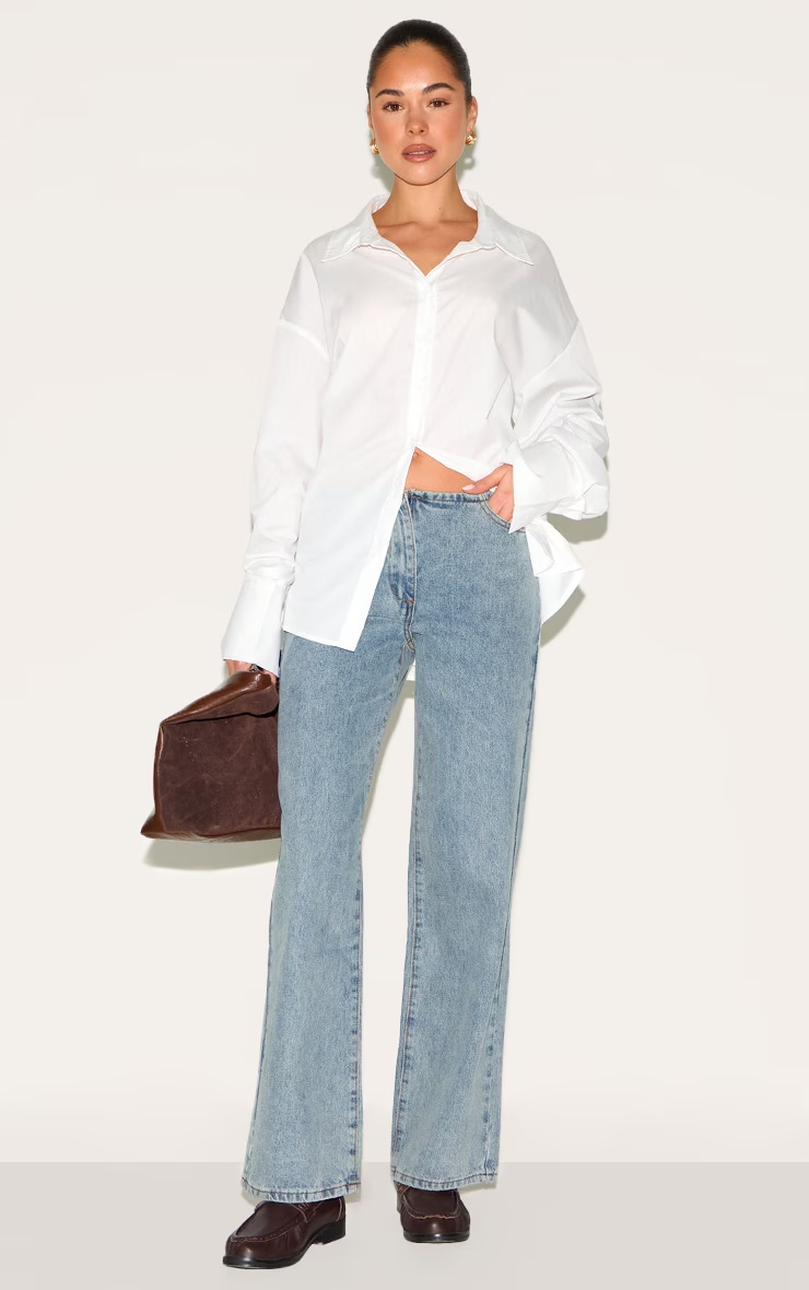 Vintage Wash Low Rise No Waistband Straight Leg 2 Vintage Wash Low Rise No Waistband Straight Leg