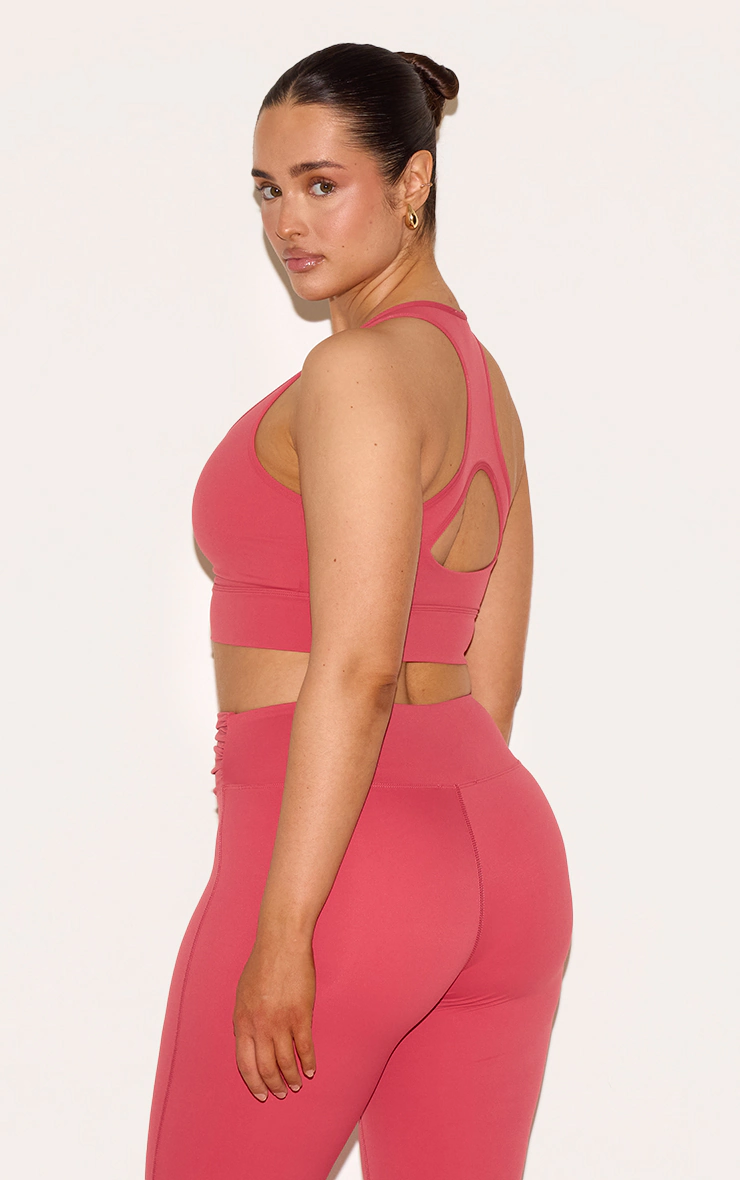Shape Rose Active Ruched Zip Front Cupped Sports Bra 5 Shape Rose Active Ruched Zip Front Cupped Sports Bra