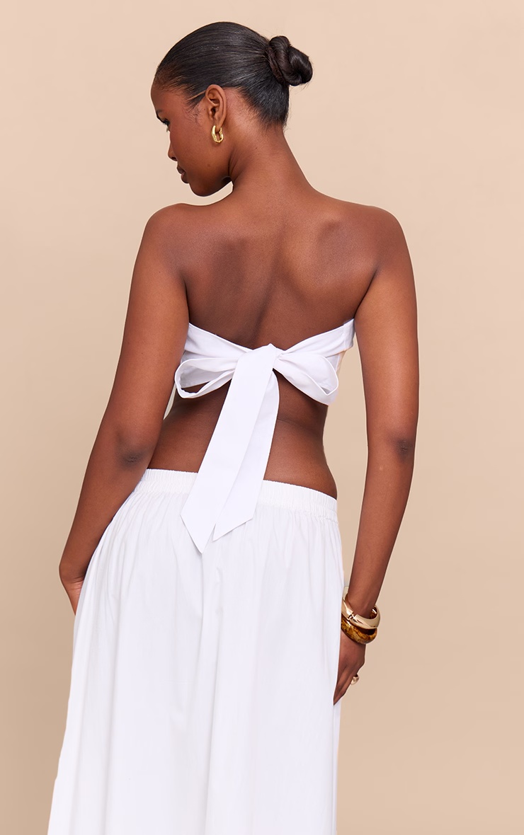 White Beaded Pointed Bandeau 2 White Beaded Pointed Bandeau